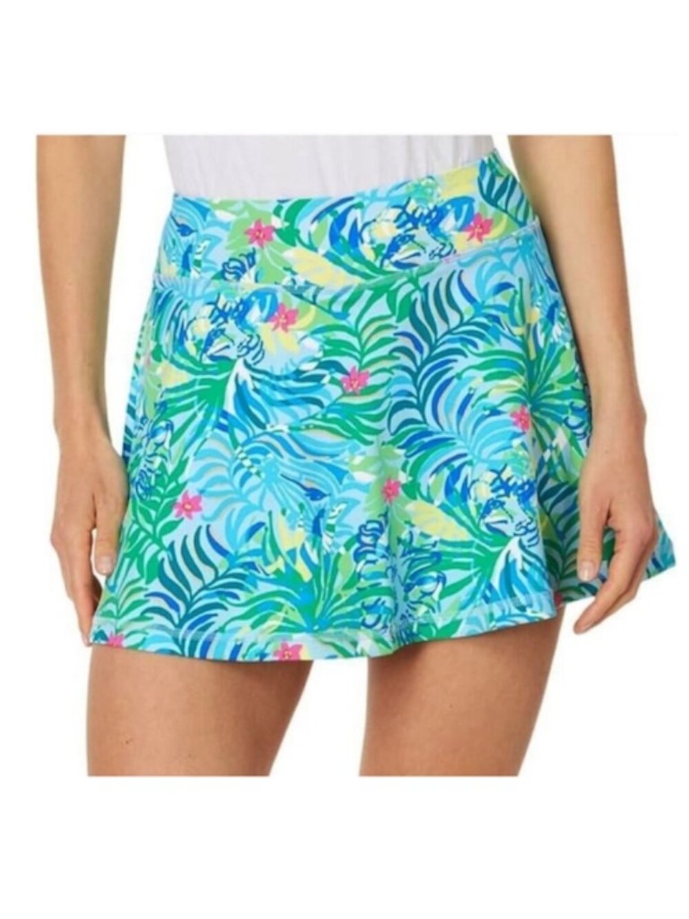Lilly Pulitzer Luxletic Womens Aila Golf Skort Via Parigi UPF 50 Tropical Floral